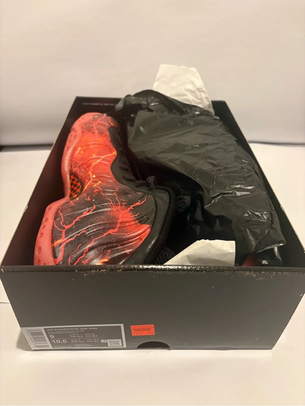 Nike Kids Foamposite One 'Stranger Things' Black & Red Sneakers